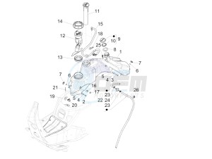 GTS 125 4T 3V ie Super (APAC) (RK, VT) drawing Fuel tank