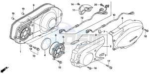 NSS250EX FORZA EX drawing LEFT CRANKCASE COVER