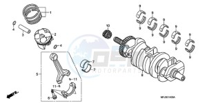 CBR600RR9 Europe Direct - (ED / MME) drawing CRANKSHAFT/PISTON