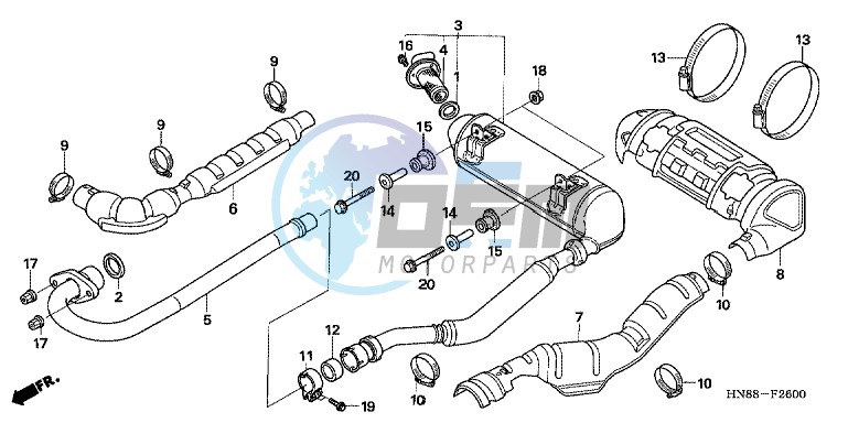 EXHAUST MUFFLER