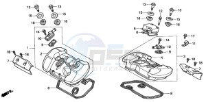 VT750C2 drawing CYLINDER HEAD COVER