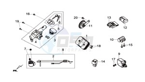 MAXSYM 600I drawing ELECTRONIC PARTS