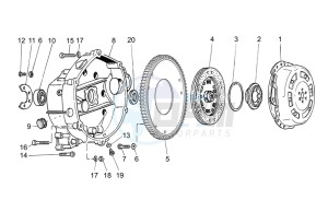 Breva IE 750 drawing Clutch I