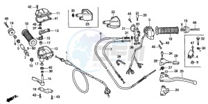 TRX200D FOURTRAX 200 drawing HANDLE SWITCH