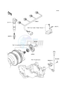 ZX 1400 A [NINJA ZX-14] (A6F-A7FA) A6F drawing IGNITION SYSTEM