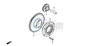 CBF600S drawing STARTING CLUTCH (CBF600S6/SA6/N6/NA6)