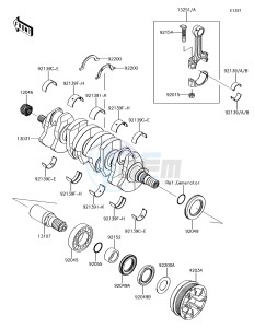 JET SKI ULTRA 310R JT1500NJF EU drawing Crankshaft