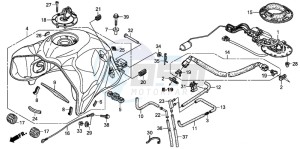 XL700V drawing FUEL TANK