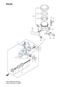 GSX-R750 (E3-E28) drawing FRONT MASTER CYLINDER