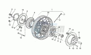 Nevada 750 drawing Front wheel