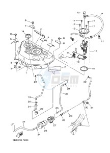 MWS150 MWS150-A TRICITY 155 (BB89) drawing FUEL TANK