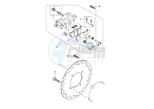 VP VERSITY 300 drawing REAR BRAKE CALIPER