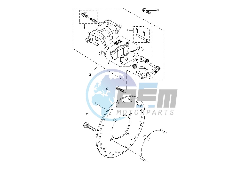 REAR BRAKE CALIPER