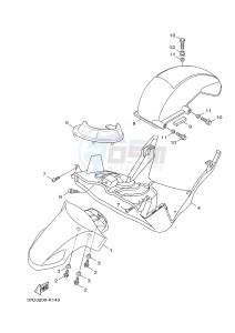 YW125CB BW'S 125 (37D7) drawing FRONT FENDER