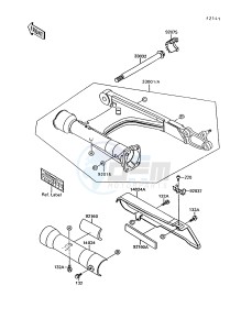 VN 1500 A [VULCAN 88] (A6-A9) [VULCAN 88] drawing SWINGARM