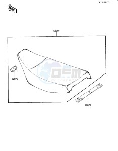 KX 80 E [KX80] (E2-E3) [KX80] drawing SEAT -- 84 KX80-E2- -