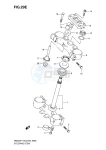 RM250 (E3-E28) drawing STEERING STEM (MODEL K6)