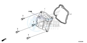 SH125DSE SH125DS UK - (E) drawing CYLINDER HEAD COVER