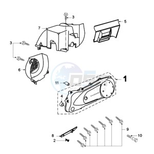 VIVA 2 SL4 EU drawing CRANKCASE COVER