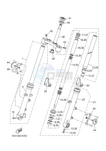 MTT690P-AB MT-07 TRACER TRACER 700 (B7K1 B7K1 B7K1 B7K1) drawing FRONT FORK