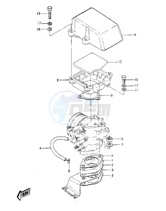 JS 440 A [JS440] (A9-A10) [JS440] drawing CARBURETOR BRACKETS_FLAME ARRESTER -- 84-86 JS440-A8_A9_A10- -