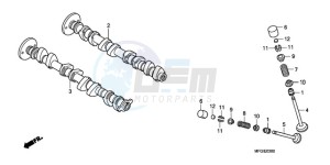 CB600FA France - (F / CMF 25K) drawing CAMSHAFT/VALVE