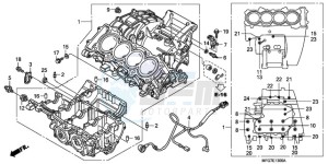 CB600FA9 UK - (E / ABS MKH) drawing CRANKCASE