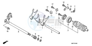 XL1000V9 F / CMF drawing GEARSHIFT DRUM