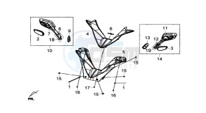 JOYMAX 250i drawing COWLING HANDLEBAR