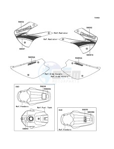 KX85 / KX85 II KX85B7F EU drawing Labels