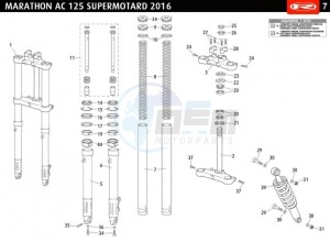 MARATHON-125-AC-SM-WHITE drawing FRONT FORK