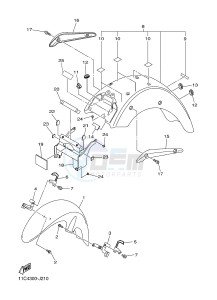 XVS1300A MIDNIGHT STAR (11C9) drawing FENDER