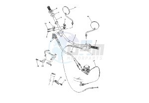 XG TRICKER 250 drawing HANDLEBAR- CABLE