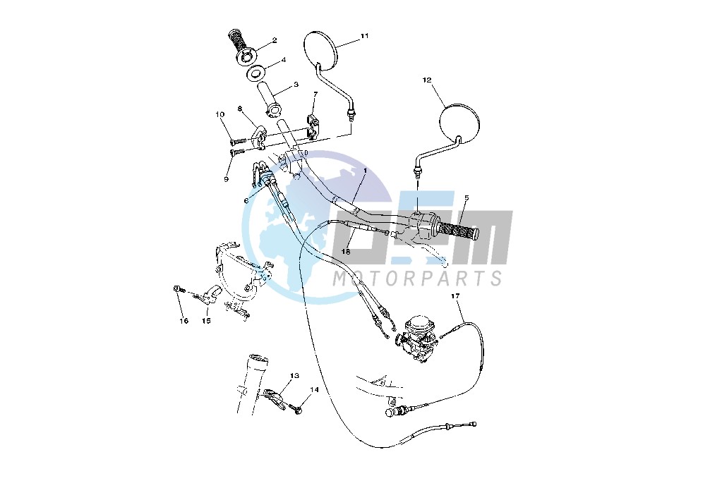 HANDLEBAR- CABLE