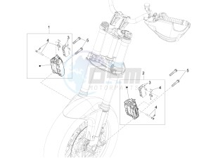 ETV Caponord 1200 drawing Front brake caliper