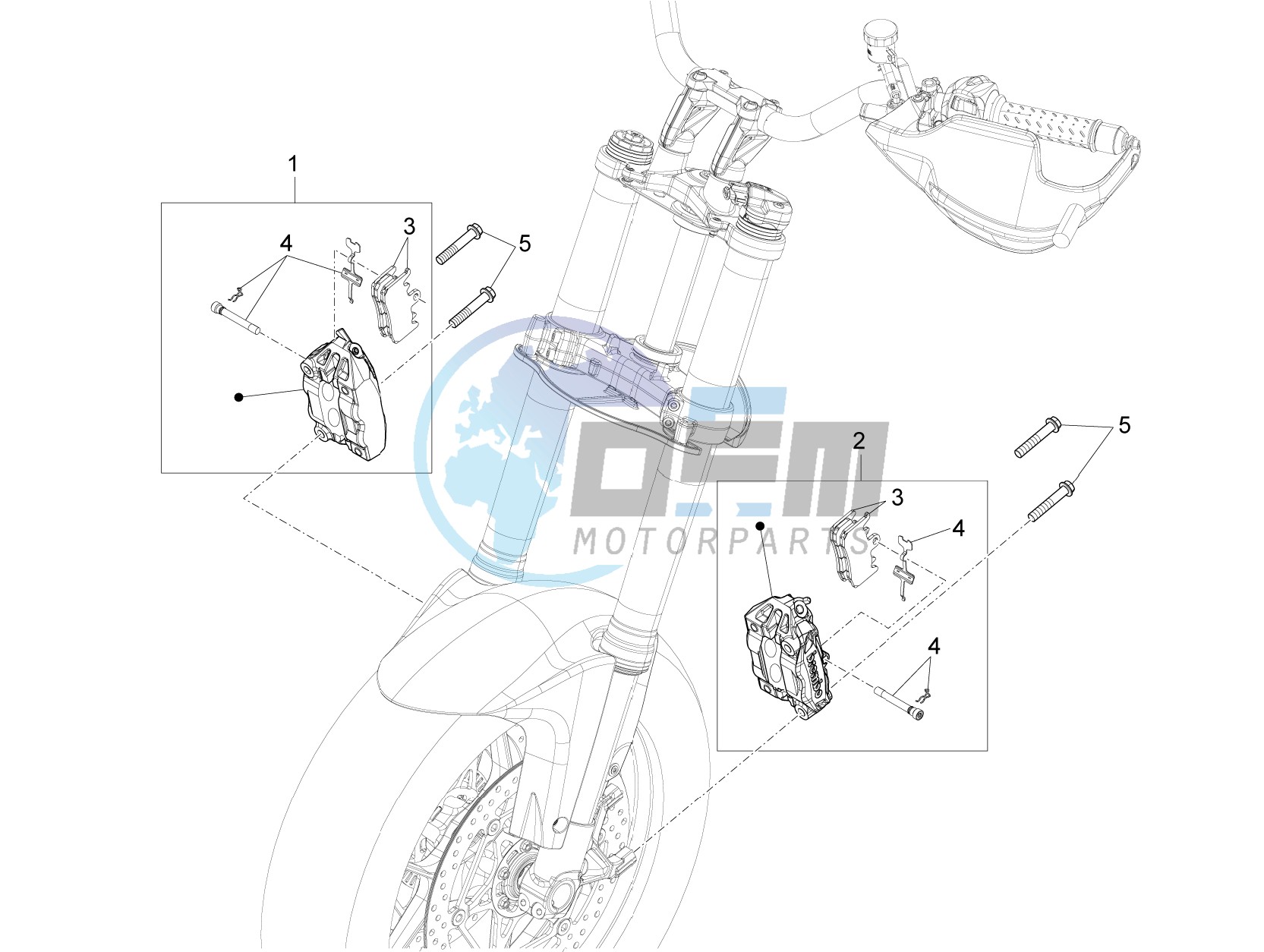 Front brake caliper