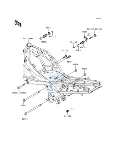 ZX 600 E [NINJA ZX-6] (E1-E3) [NINJA ZX-6] drawing FRAME FITTINGS