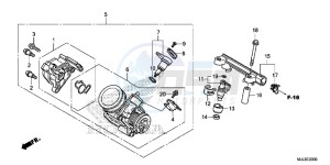 NC750XAE NC750XA Europe Direct - (ED) drawing THROTTLE BODY