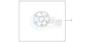 CBF1000FAB drawing CRANKSHAFT COVER ORN KIT