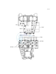 ZX 600 E [NINJA ZX-6] (E4-E6) [NINJA ZX-6] drawing CRANKCASE BOLT PATTERN