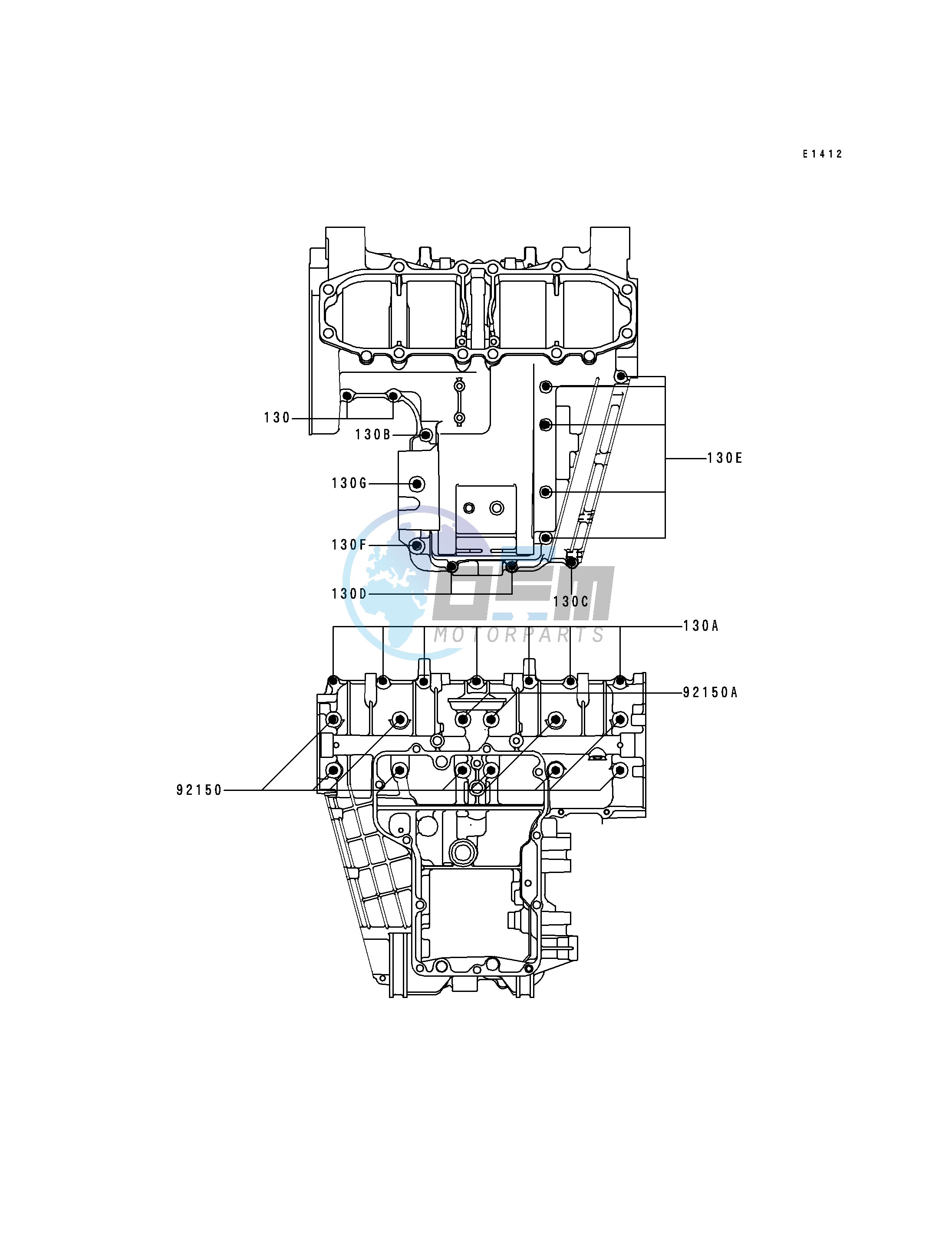 CRANKCASE BOLT PATTERN