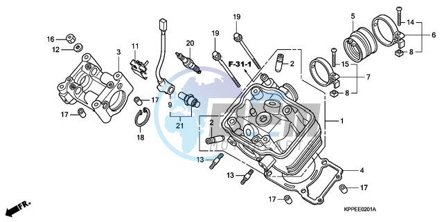 CYLINDER HEAD (CBR125RW7/RW9/RWA)