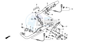 VT750C2 VT750C2 drawing EXHAUST MUFFLER