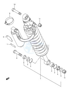 TS200R (E28) drawing REAR SHOCK ABSORBER