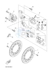 YP400RA X-MAX 400 ABS X-MAX (1SDA 1SDA 1SDA 1SDA) drawing FRONT BRAKE CALIPER