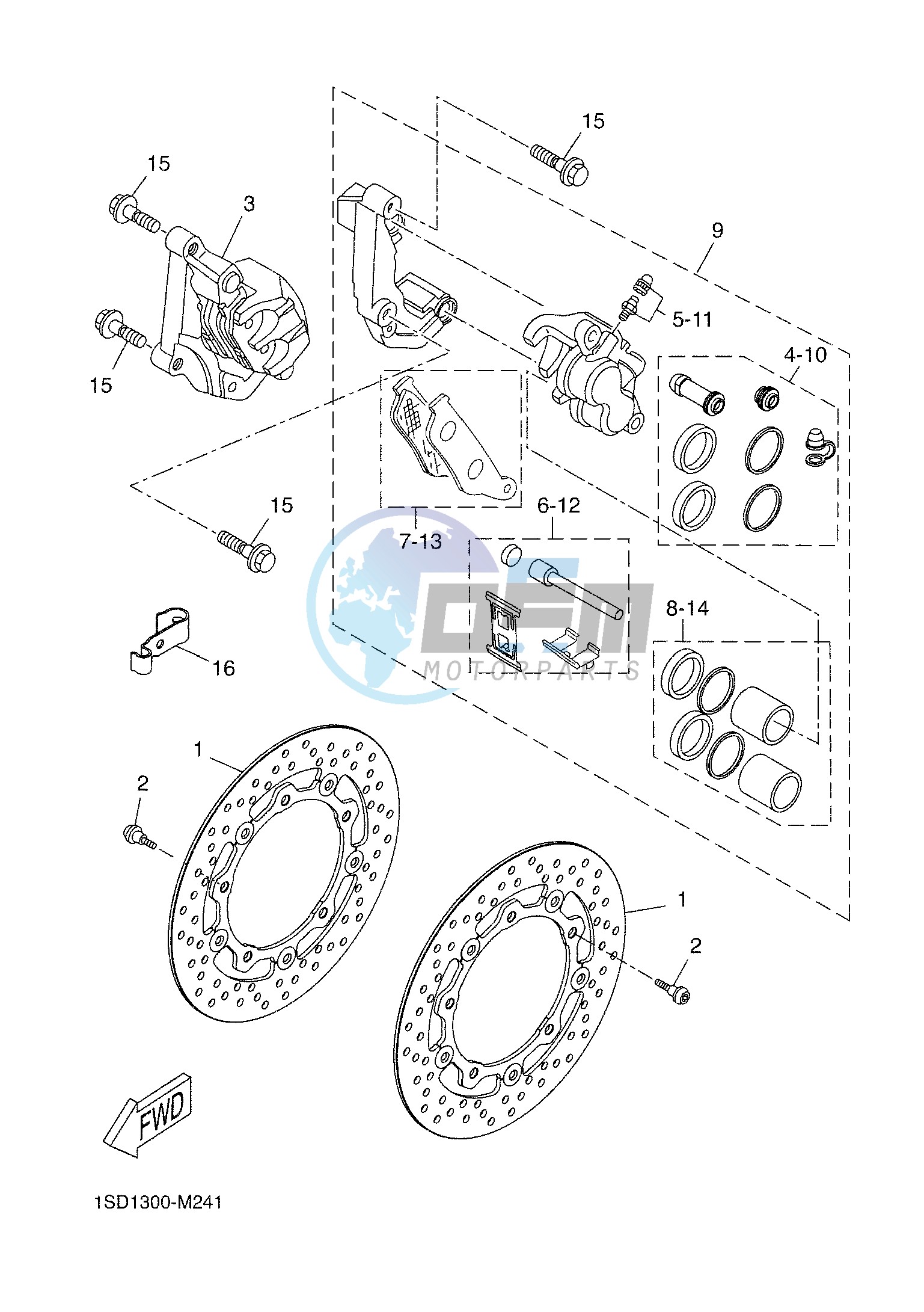 FRONT BRAKE CALIPER