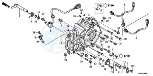 TRX420FPMB drawing REAR CRANKCASE COVER