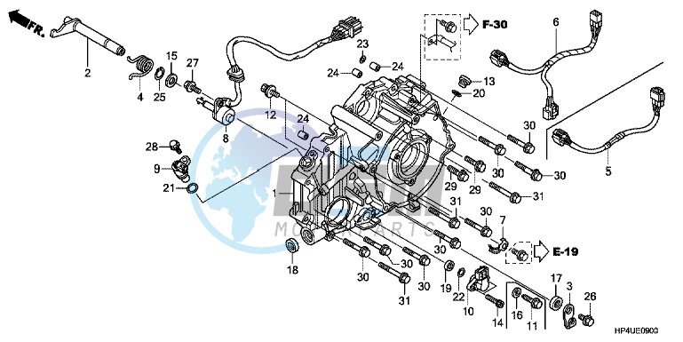 REAR CRANKCASE COVER