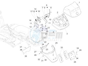 X Evo 250 Euro 3 drawing Rear cover - Splash guard