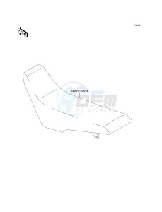 KLX 300 A [KLX300R] (A7-A9) [KLX300R] drawing SEAT